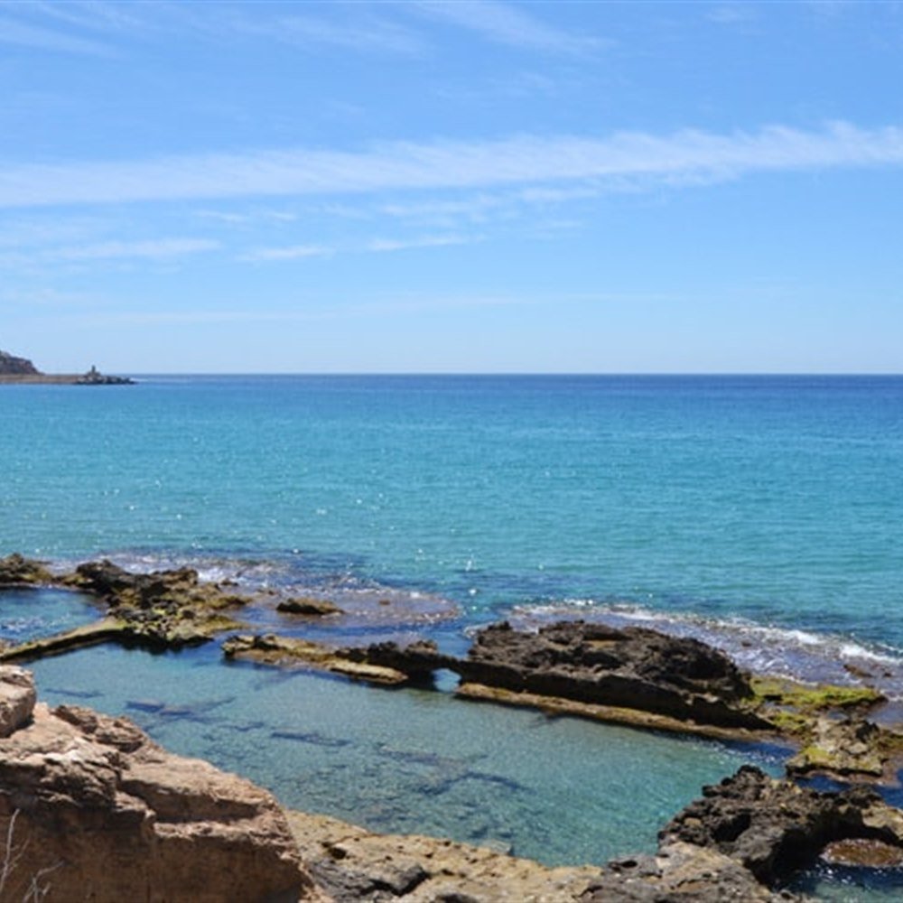 Ba&ntilde;os de la Reina Roman sea pools in Calpe