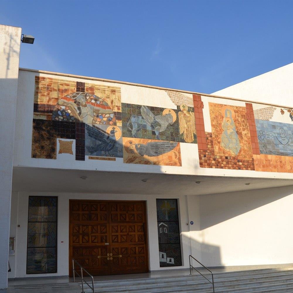 Mural on the parish church in Calpe Old Town