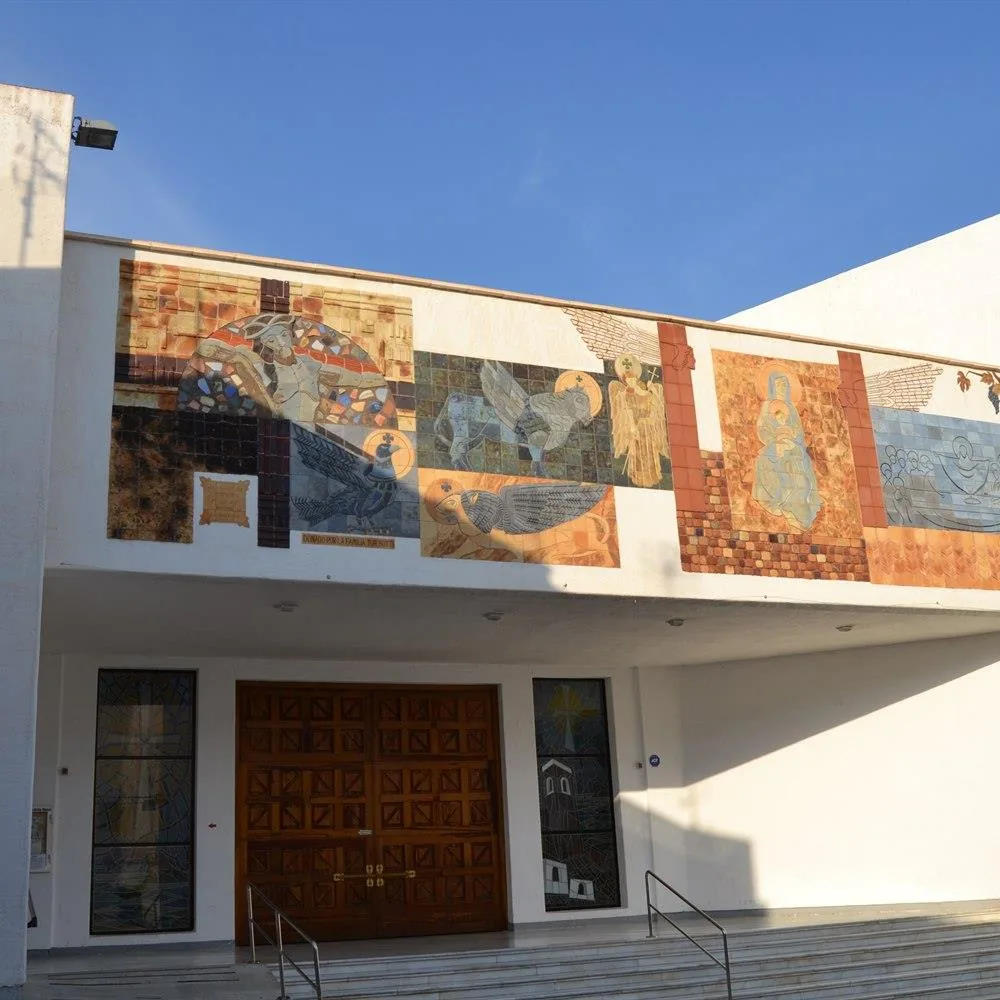 Mural on the parish church in Calpe Old Town