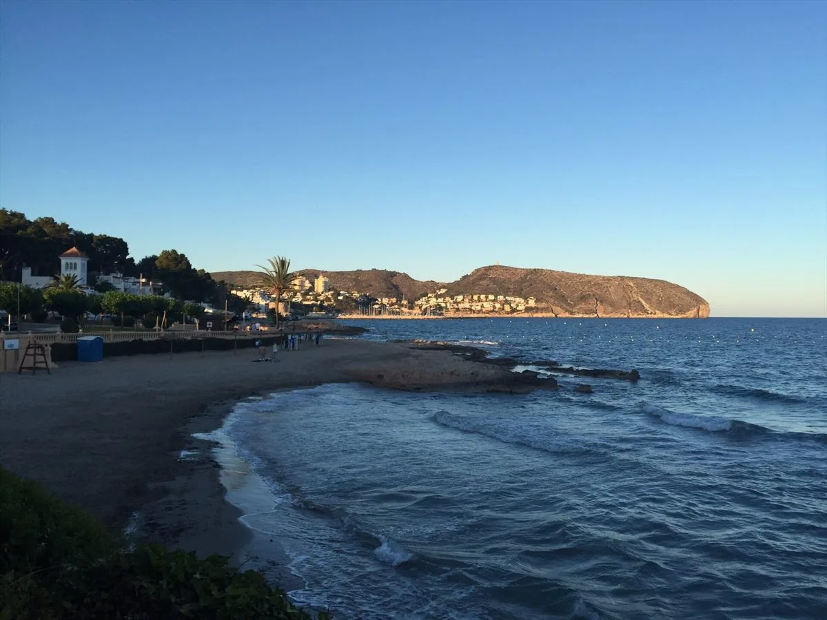 Moraira coastline and bay on the Costa Blanca