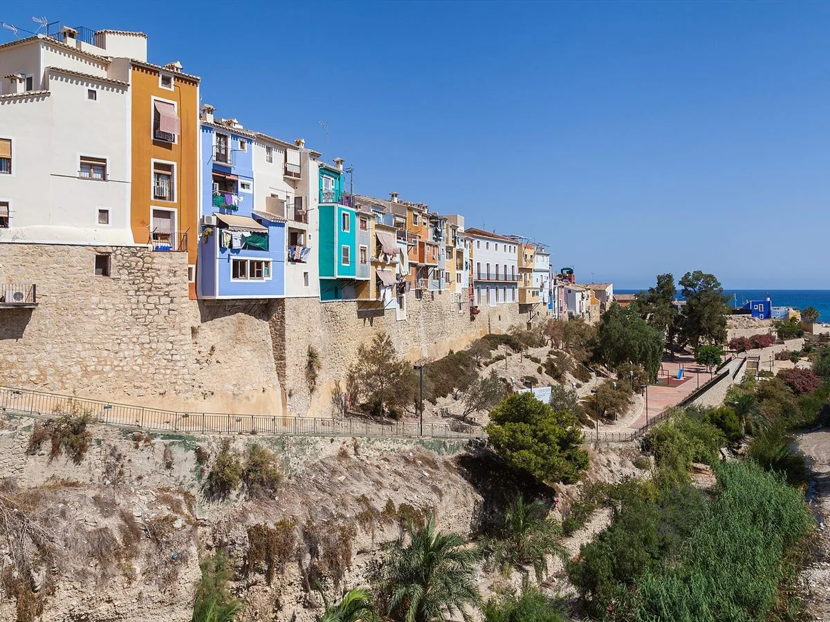 Colourful seafront houses in Villajoyosa