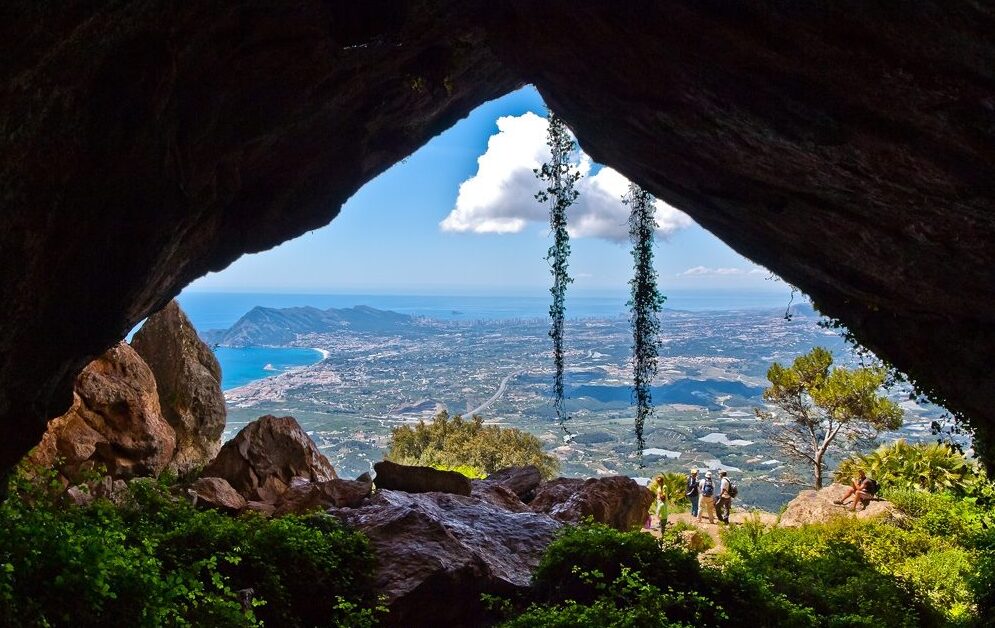 View from Serra de Bernia towards Benissa and the Costa Blanca coast
